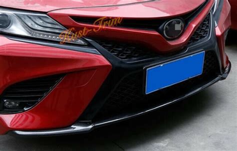 3 Front Down Bumper Molding Trim Carbon Fibre For Toyota Camry XSE SE