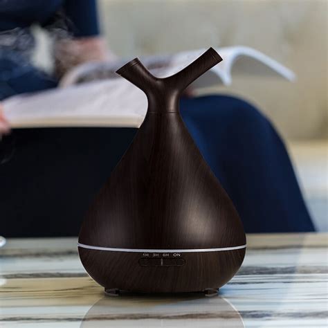 400ML Wooden Air Humidifier Aromatherapy Oil Diffuser Ultrasonic Timing