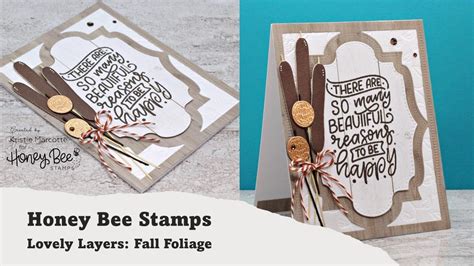 Honey Bee Stamps Layering Vintage Labels Youtube