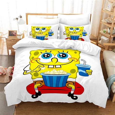 Cartoon SpongeBob SquarePants Bedding Set Duvet Cover – ebuycosuk