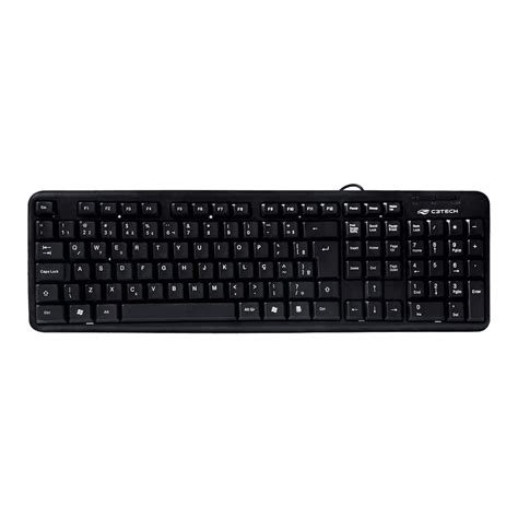 Teclado Básico Fio USB Preto KB 11BK C3Plus