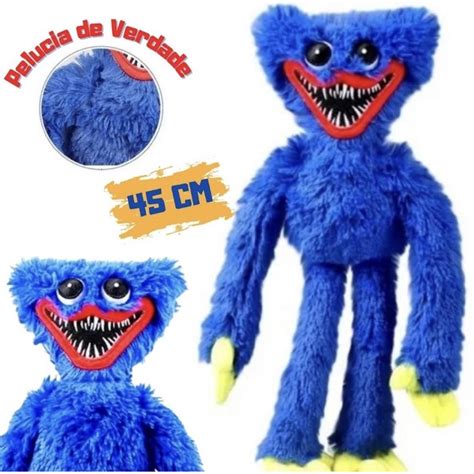 Huggy Wuggy Boneco Azul Pelucia Playtime Pop Time No Brasil Shopee Brasil