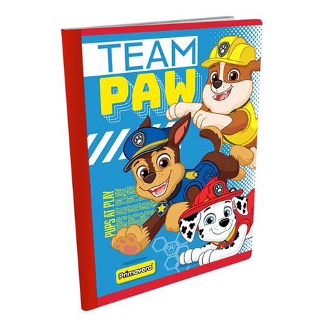 Cuadernos Cosidos De Paw Patrol Team L Tiendas Primavera Papelesprimavera