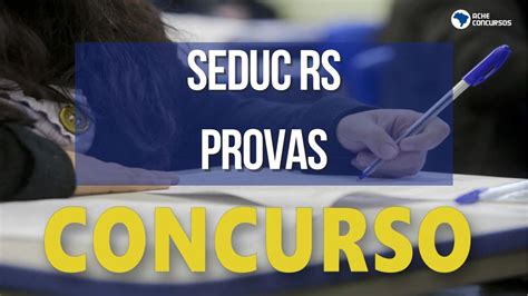 Concurso Seduc Rs Aocp Divulga Cart O Local De Prova