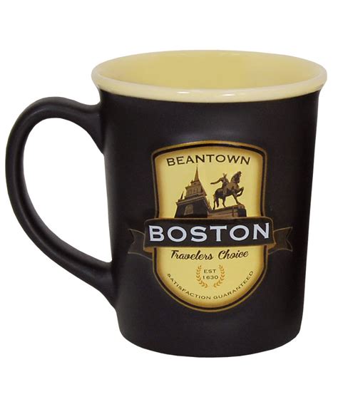 Boston Emblem Mug Black Boston Coffee Mug Americaware