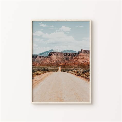 Printable Desert Road Photography Southwestern Landscape - Etsy