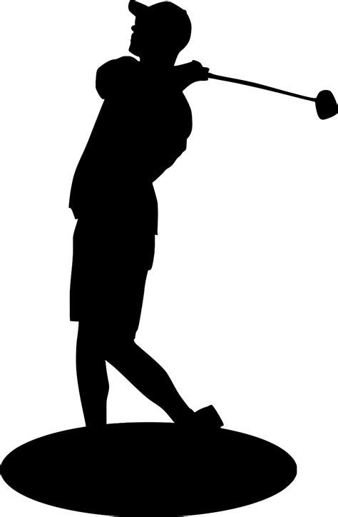 Svg Ball Golf Golfer Figure Free Svg Image Icon Svg Silh