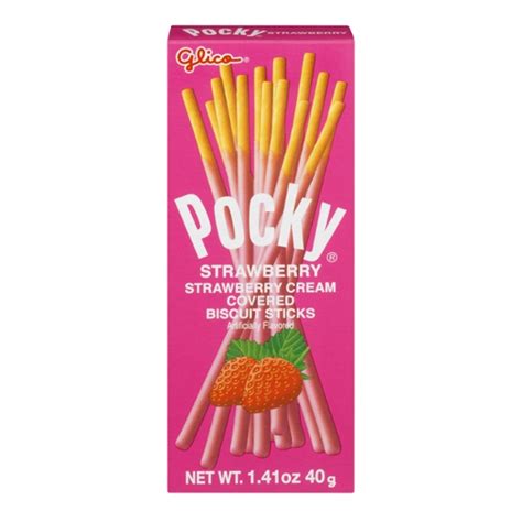 Save On Glico Pocky Biscuit Sticks Strawberry Cream Covered Order