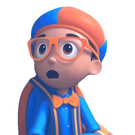 Shocked Blippi Sticker - Shocked Blippi Blippi Wonders - Educational ...