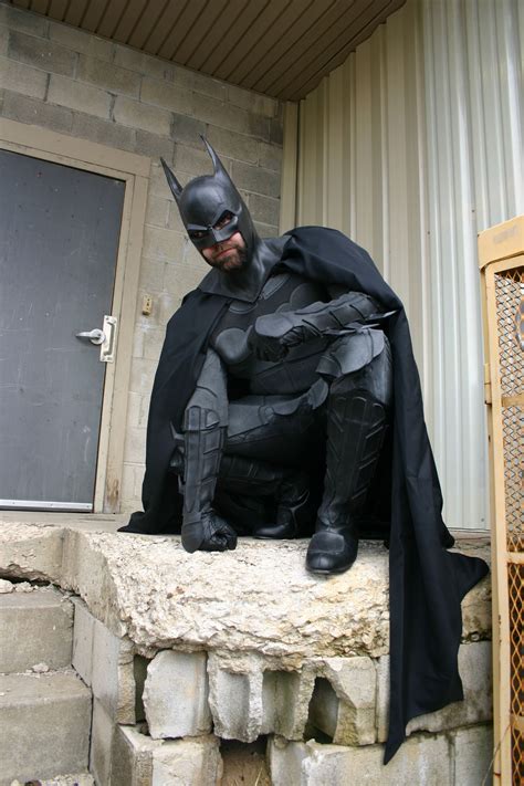 52 Reboot Batman Suit Complete Front Latex Suit Mounted To A Wetsuit