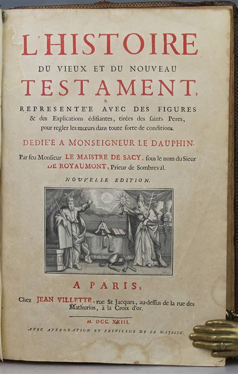 L Histoire Du Vieux Et Du Nouveau Testament Representee Avec Des