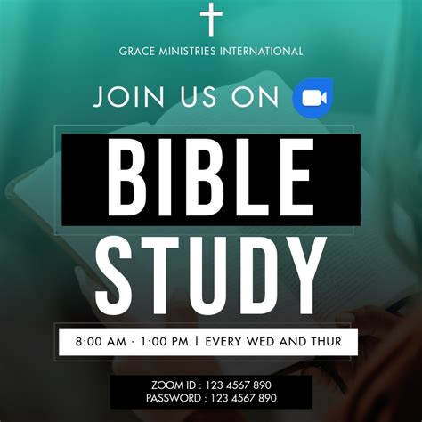 ZOOM BIBLE STUDY TEMPLATE | PosterMyWall