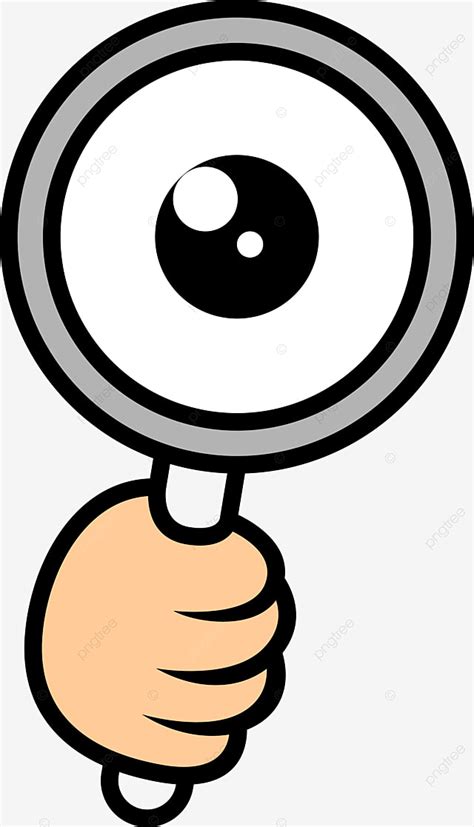 Eye Magnifying Glass Clipart Vector Cartoon Eye Magnifying Glass