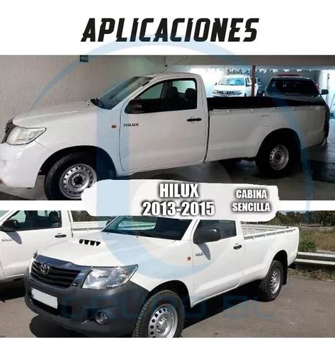 Estribos Bronx Toyota Hilux Cabina Sencilla 2013 2015 Negro En Venta En