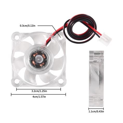 Set Of 2 Pieces Mini 4010 Brushless Cooling Fan With Hydraulic Bearing