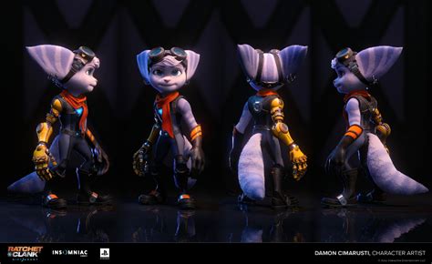 Artstation Ratchet And Clank Rift Apart Rivet Damon Cimarusti Ratchet Character Design