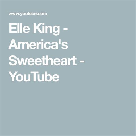 Elle King - America's Sweetheart - YouTube | Elle king, Elle king album, Sweetheart