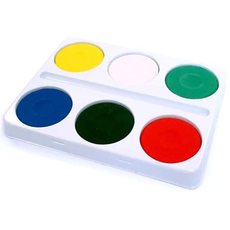 Watercolour 6 Block Paints With Tray Gompels Care Education Supplies