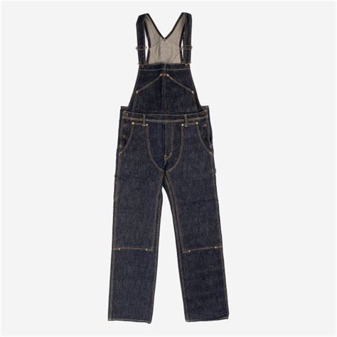 Iron Heart Oz Japanese Selvedge Indigo Denim Double Knee Overalls