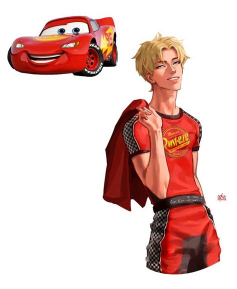 Lightning McQueen Cars Cartoon Disney Disney Character Art Cars Movie