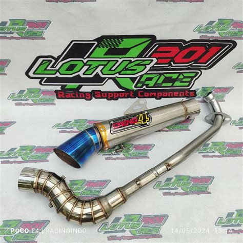 Daeng SAI4 HIGH MOUNT UNIVERSAL RACING EXHAUST OPEN FOR Wave Xrm RUSI