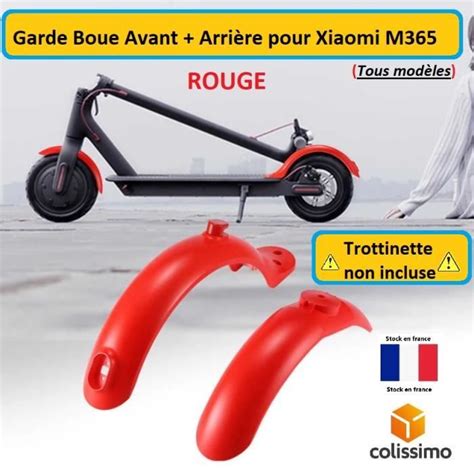 Garde Boue Xiaomi M Pro S Essential Rouge Personnalisation