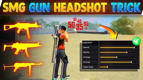 Smg Gun Headshot Trick In Tamil Ump And Mp40 Headshot Sensitivity 🔥