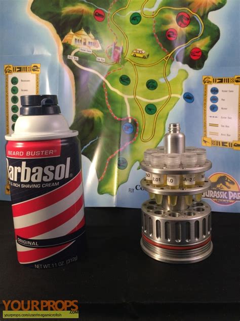 Jurassic Park Barbasol Cryogenics Canister From Jurassic Park Replica