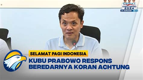 Kawal Pemilu Tkn Tak Terima Prabowo Dituduh Penculikan Aktivis