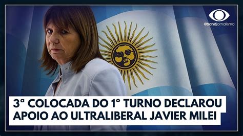 Argentina Patricia Bullrich Declara Apoio A Javier Milei Jornal Da