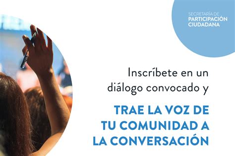 Abren inscripciones para Diálogos de Participación Ciudadana en el