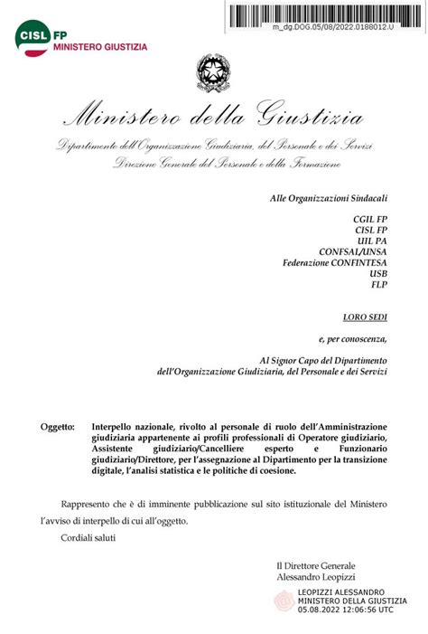 Mobilit Interpello Nazionale Rivolto Al Personale Di Ruolo