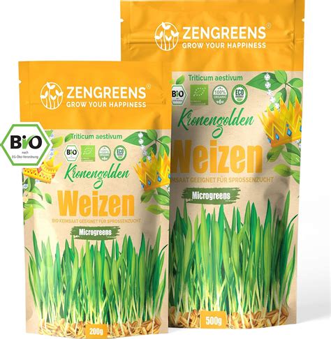 ZenGreens Sprossen Samen in Premium Qualität Samen mit Keimrate