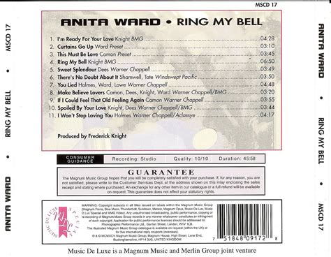 Disco2GO: ANITA WARD - (1979) RING MY BELL