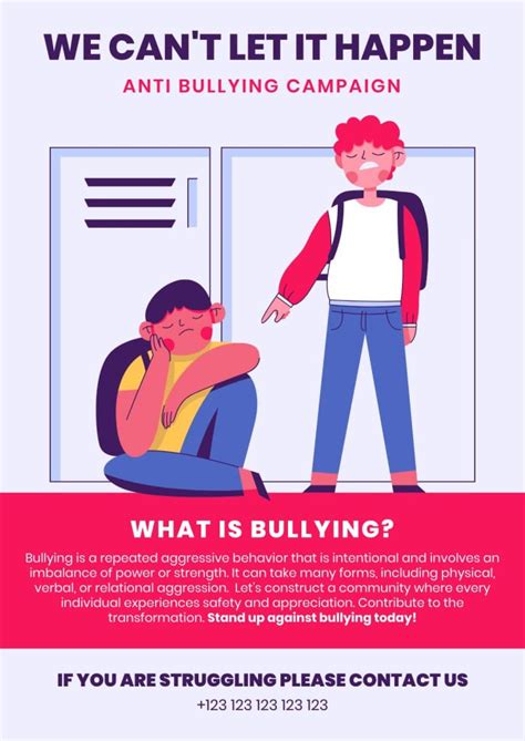 Free Anti Bullying Posters Templates To Edit Wepik