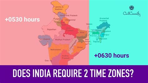 India Time Zone Map - United States Map