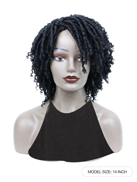 Short Braided Wigs For Women Dreadlock Wig Faux Locs Wig Goddess Locs