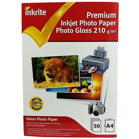 Inkrite Photoplus Professional Paper Photo Gloss 210gsm A4 50 Sheets