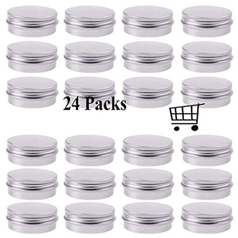 30 Ml（1 Oz） Silver Aluminum Round Lip Balm Tin Storage Jar Containers With Screw Cap For Lip