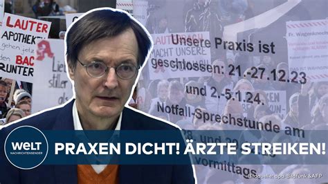 Rztestreik Gegen Lauterbach Praxen Bleiben Geschlossen