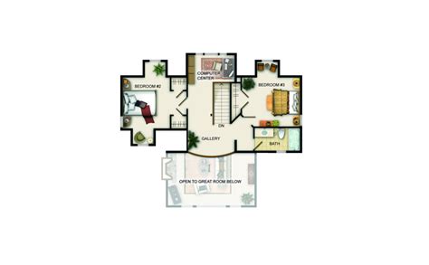 Tofino Floor Plan Upper Level JayWest Country Homes