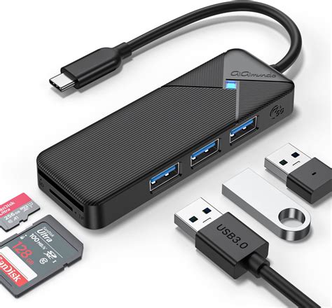 Amazon Usb C Hub Aluminum Usb Hub With Sd Tf Card Reader