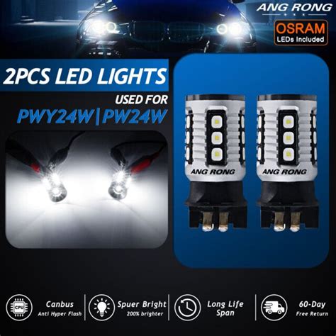 Set De 2 Becuri Led Pw24w Canbus 16 Smd 3838 Xentech Light 6000k Emagro