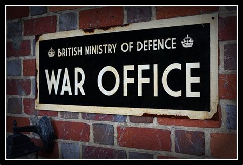 War Office sign, WWII War Office, War Office, Ministry of Defence Sign ...