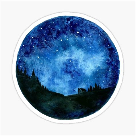 papercraft materials blue skies sticker cloud night circle sky stickers