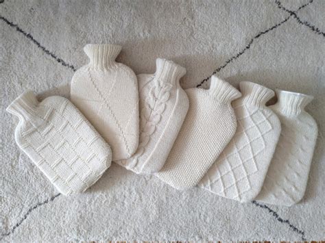 Hand Knit Hot Water Bottle Cover Merino Sheep Wool Etsy