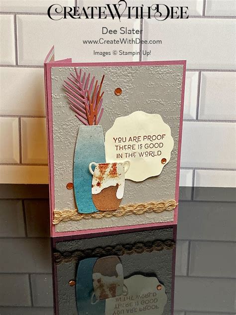 Earthen Textures Bundle Fun Fold Card Dee Slater Stampin Up