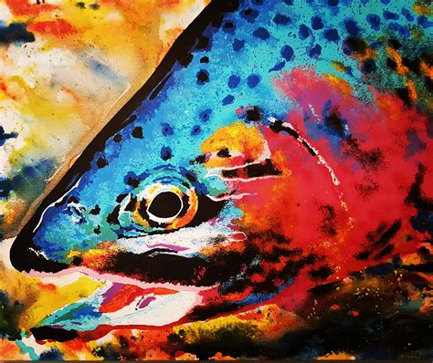 Trout Painting at PaintingValley.com | Explore collection of Trout Painting