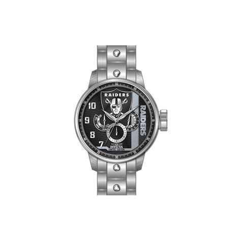 Invicta Men S Nfl Las Vegas Raiders Quartz Chronograph Black