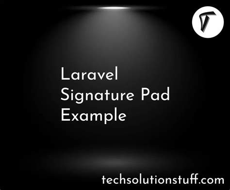 Laravel Signature Pad Example